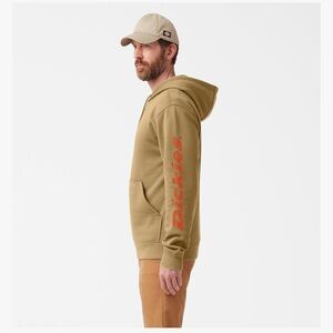 Dickies - NWT - Men’s Medium - Tan Hoodie with Orange Logo